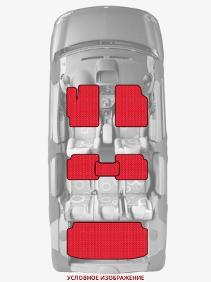 ЭВА коврики «Queen Lux» комплект для Ford Kuga (2G)